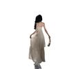 Neck Tube Top Seaside Vacation Dress, High-end Feeling, Big Swing, Elegant Fairy Gas Photo Suit Skirt