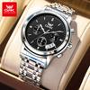 OPK 6051 Watches For Man Classic Fashion Chronograph Auto Date Waterproof Luminous Men's Wrist Watches Original Quartz Man Watch