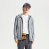 Li Ning Ice Silk Cool Comfort Casual Simple Hooded Letter Print Jacket Men Jacket Gray AFDVE43-3