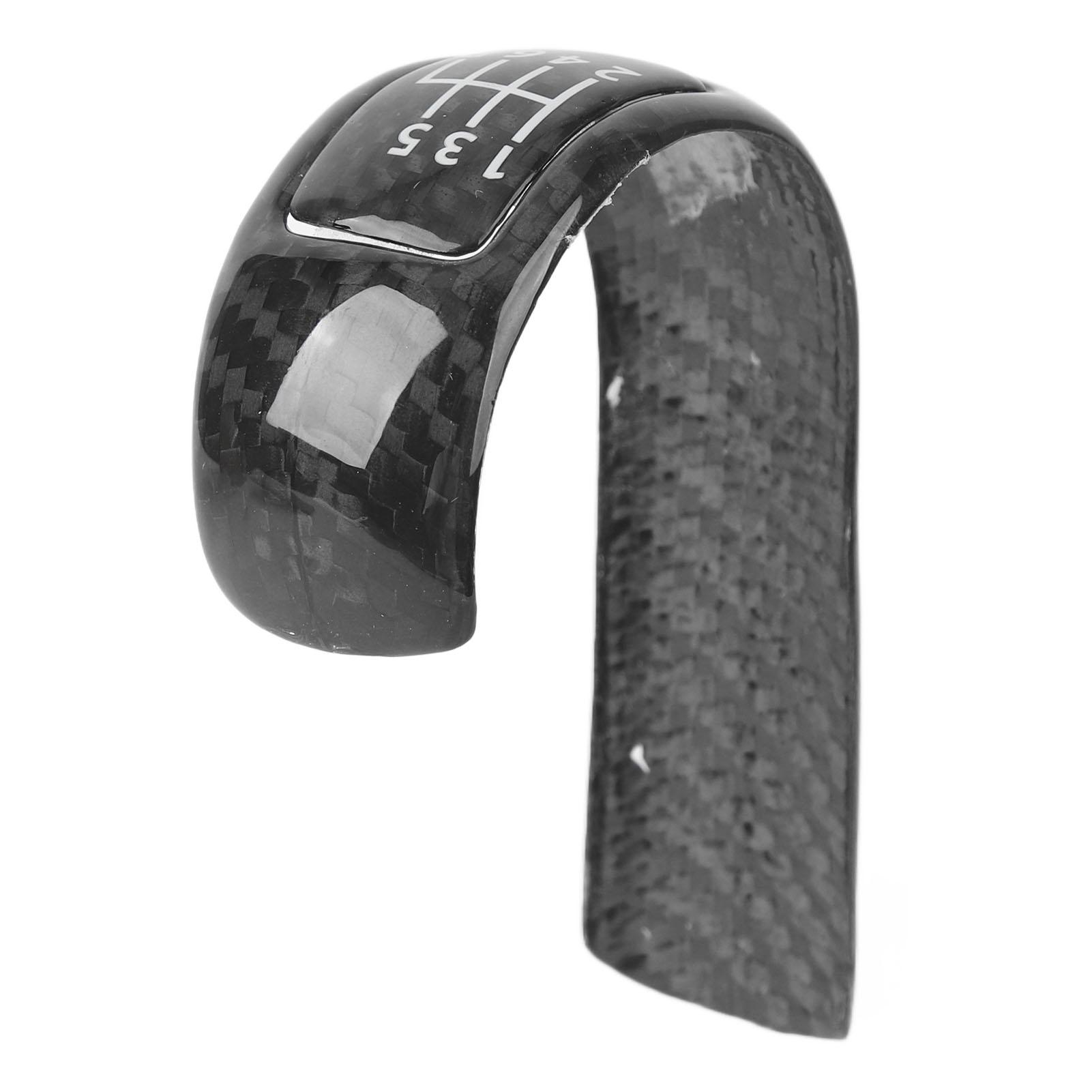 Gear Shift Knob Cover Carbon Fiber Interior Gear Shift Lever Knob Trim Fit for 350Z Z33 2003 to 2009