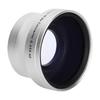 0.45X Silver Optical Glass Camera Wide Angle Magnification Additional Lens for 37mm Camera Lenses