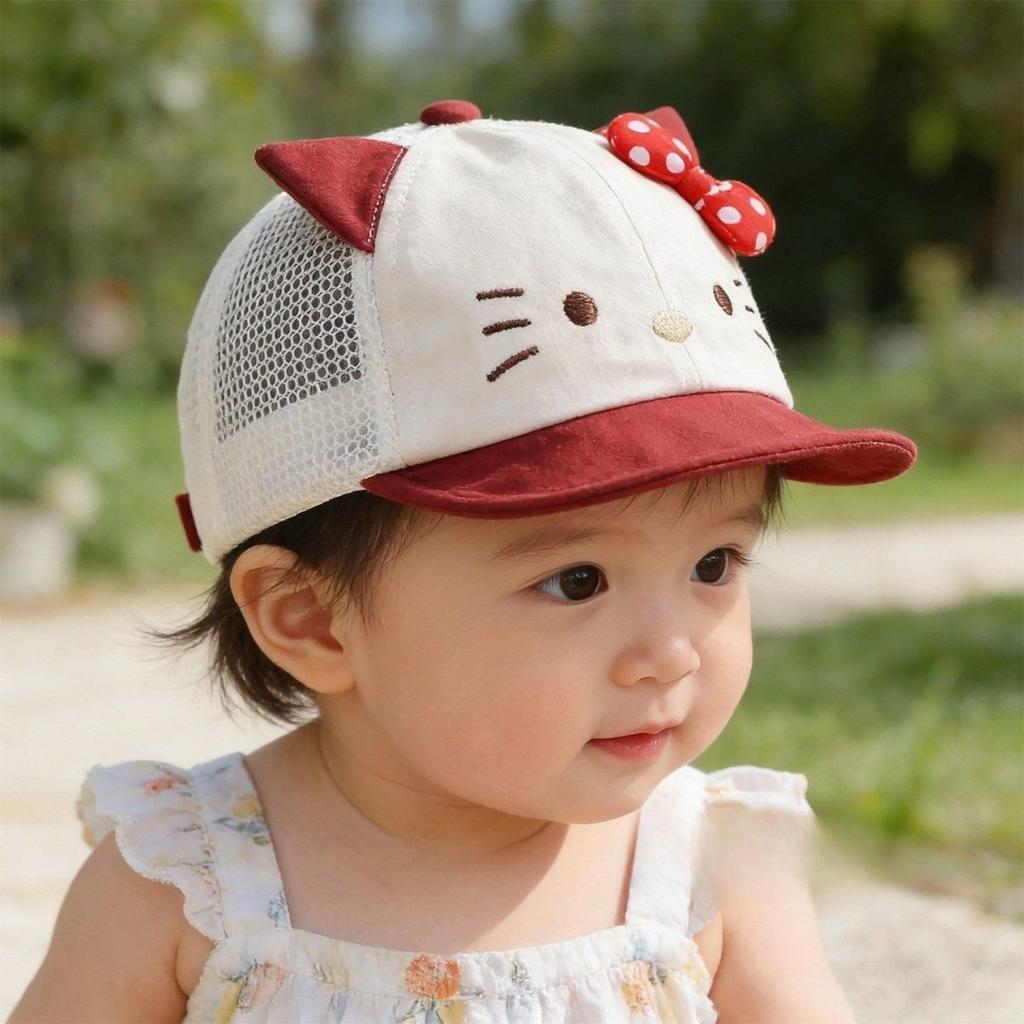 Cute Baby Sun Hat Soft Brim Baseball Cap for Infants Toddlers Thin Breathable UV Protection Visor for Spring Summer Autumn