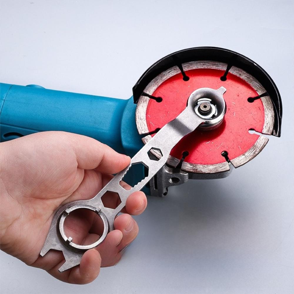 4 Claw Angle Grinder Wrench 6in1 Stable Clamping Disassembly Power Tools High Strength Steel Double Headed
