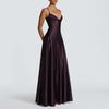 Elegant Slim Fit Solid Color French Style Sleeveless Maxi Dress High Waist 2026 Womens Casual Office Wear
