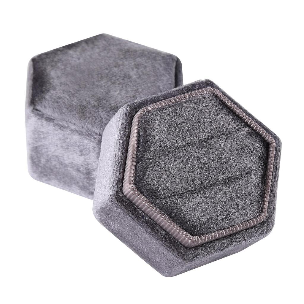 Jewelry For Hexagonal Box Velvet Rings And Earrings Highend Gift Box