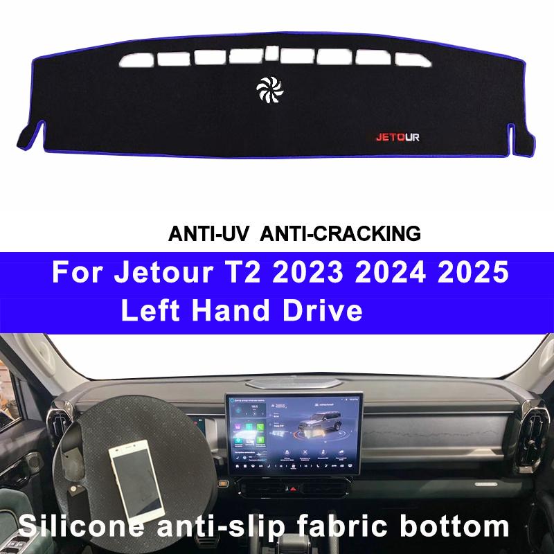 Copertura Cruscotto Auto Antiscivolo in Silicone per Jetour T2 2026 2026 2026 Guida a Sinistra Tappetino Cruscotto Tappeto Cuscino Parasole Accessori