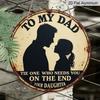 2D Flat 1pc, 8x8 In, Dad's Special Day Logo Aluminum Metal Logo - Perfect Gift for Birthday, Father's Day, and Thanksgiving | Suitable for Family