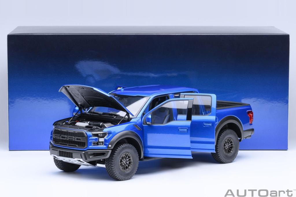 AUTOart Ford Raptor Supercrew 2019 Finished Model 72949 1/18 F-150 (Metallic Blue)