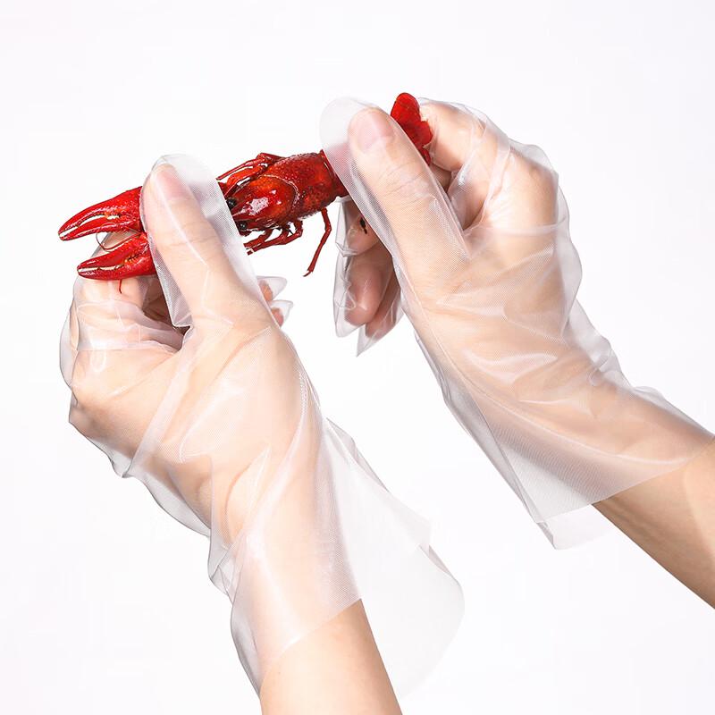 Meiliya Thickened Disposable PE Kitchen Gloves