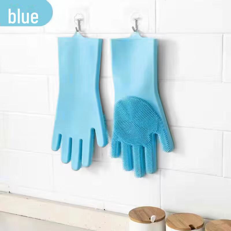Multifunctional Silicone Dishwashing Gloves - Waterproof, Durable, Magic Cleaning Gloves