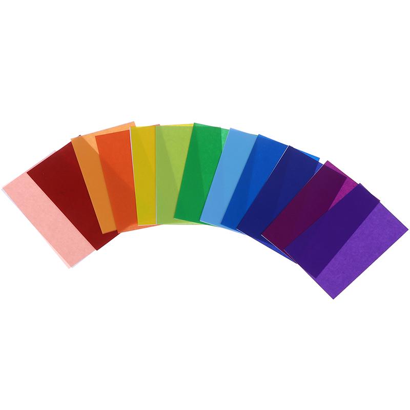 12Pc Color Card For Strobist Flash Gel Filter Color Balance & Diffuser Lighting