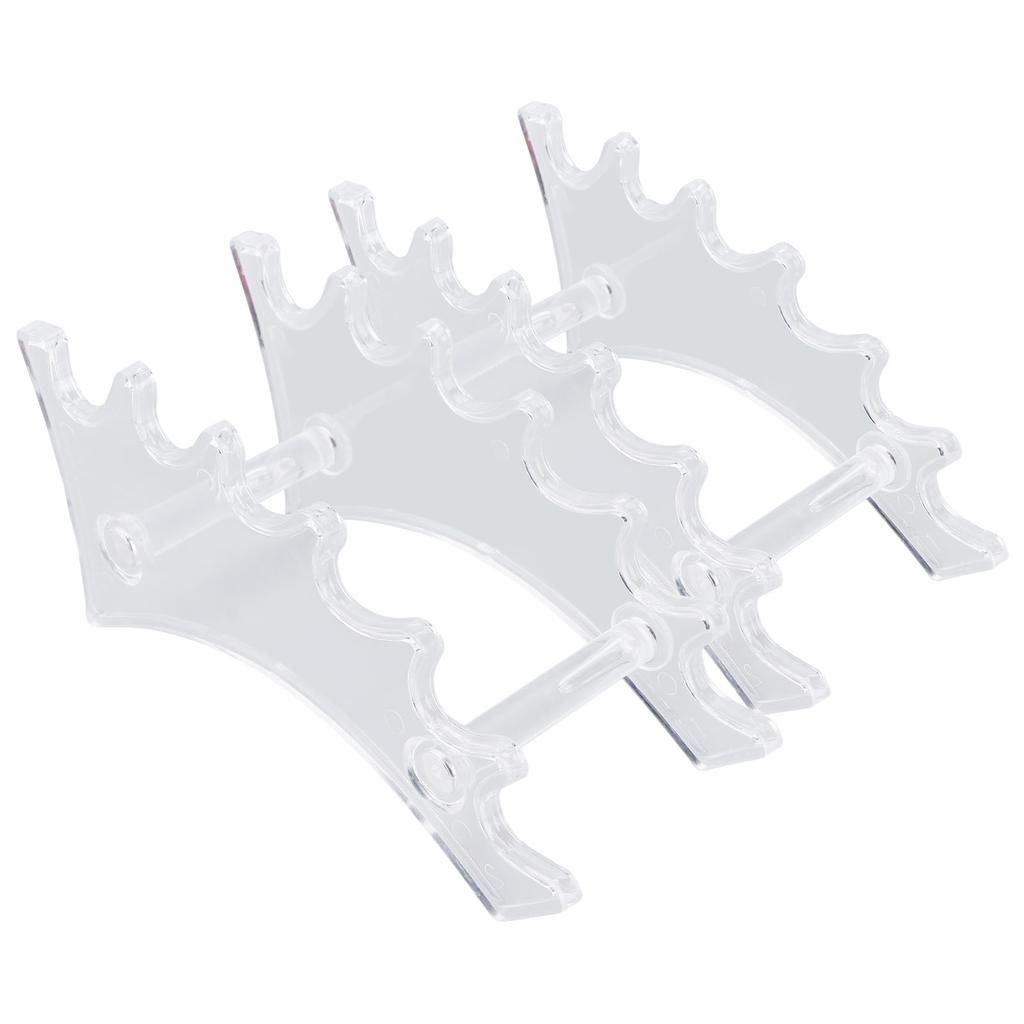 2pcs Detachable Makeup Brush Display Stand Acrylic Mutifunctional Pen Display Stand RackTransparent