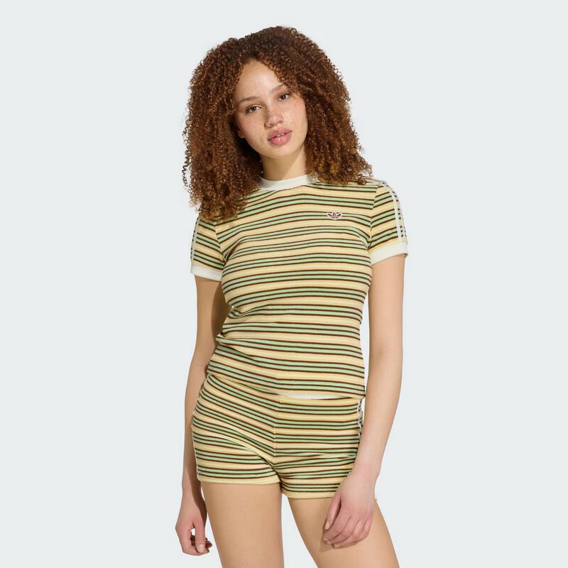 Adidas Originals Women s Striped Tee T-shirt KY8117 XL