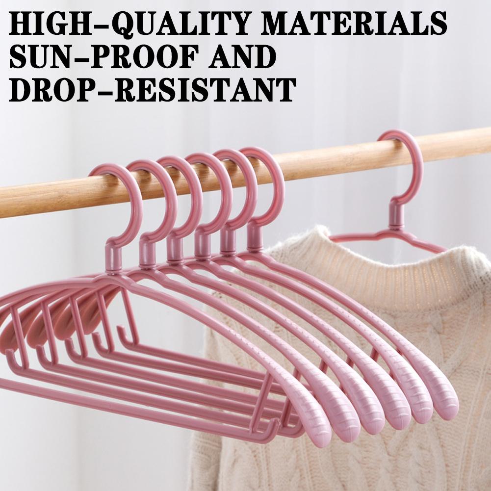 Plastic Non-Slip Clothes Hangers Durable Windproof Clothes Hanger For Home Thickening Non-Marking Wear Resistant Durable Hangers