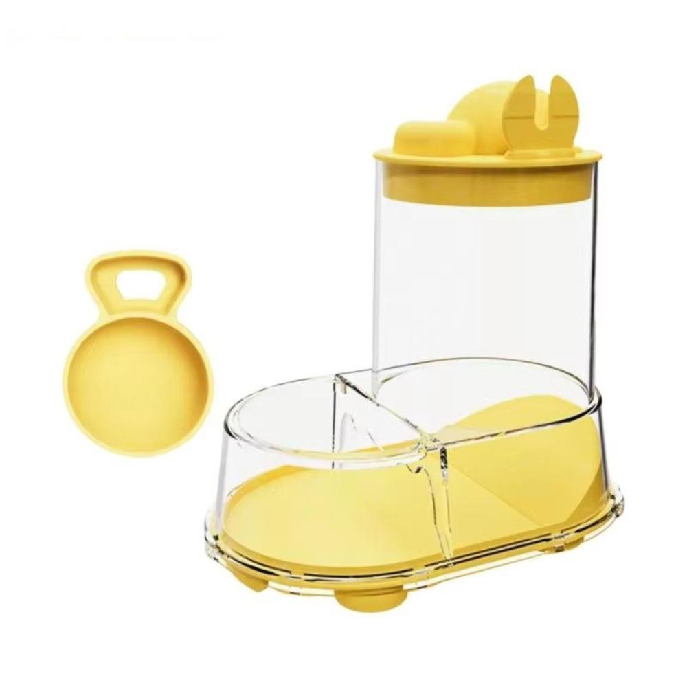 Large Capacity Pet Feeding Bowl Plastic Pet Food Water Dispenser  for Small Animals