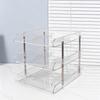 Large Capacity Desktop File Organizer Transparent Paper Holder Modular Storage Rack  Home