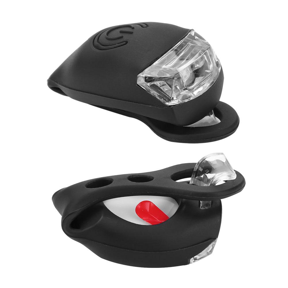  Silicone   FrontCelsiusRear LED Warning Light Waterproof Bike Flash Lamp Black