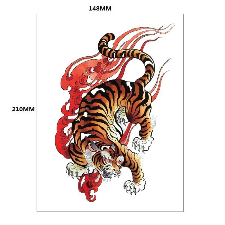 Traditionelle schöne Frau Charakter Tränen Geisha Farbe Wasser Transfer Blume Arm Anti-Real Tattoo Aufkleber Tattoo