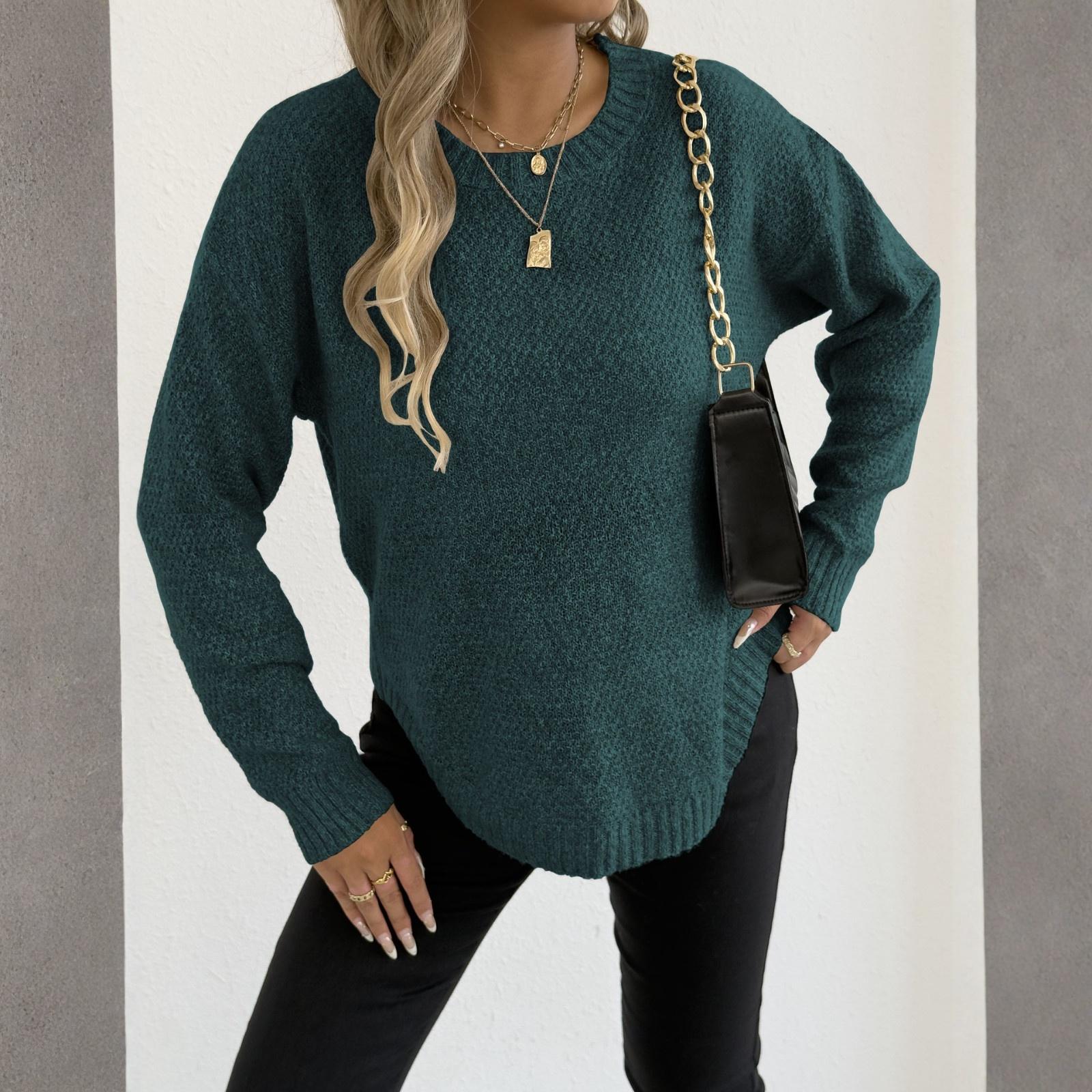 

Женская футболка с винтажным цветочным принтом, круглым вырезом, свободная, с длинным рукавом, средней длины, с большим пальцем, с утечкой L зелёный