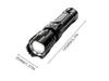 High-Performance Portable Flashlight: Outdoor Telescopic Focus, Small Steel Cannon Design
