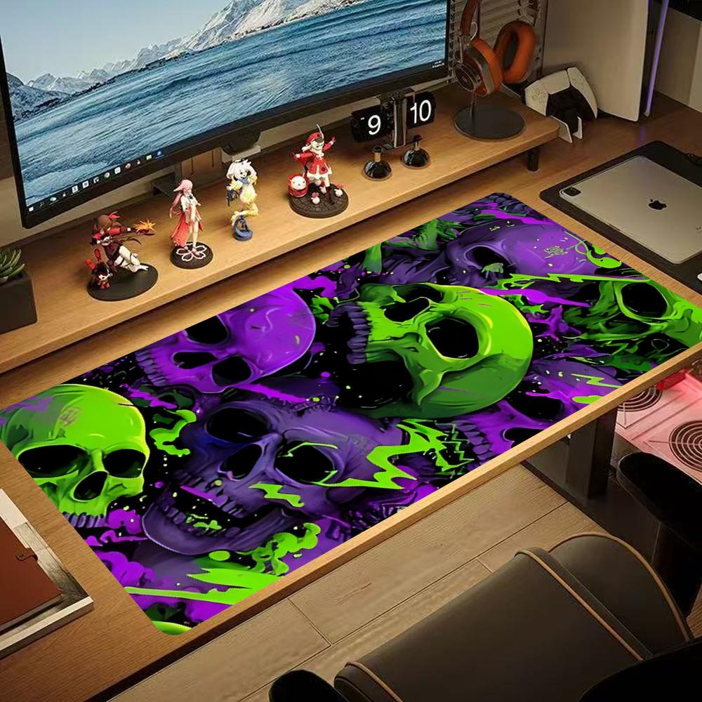 Gothic Skull Design Mouse Pad L Computer Accessories Office Game Table Mats Rubber Antislip Gaming Keyboard Mousepads Desk Pads