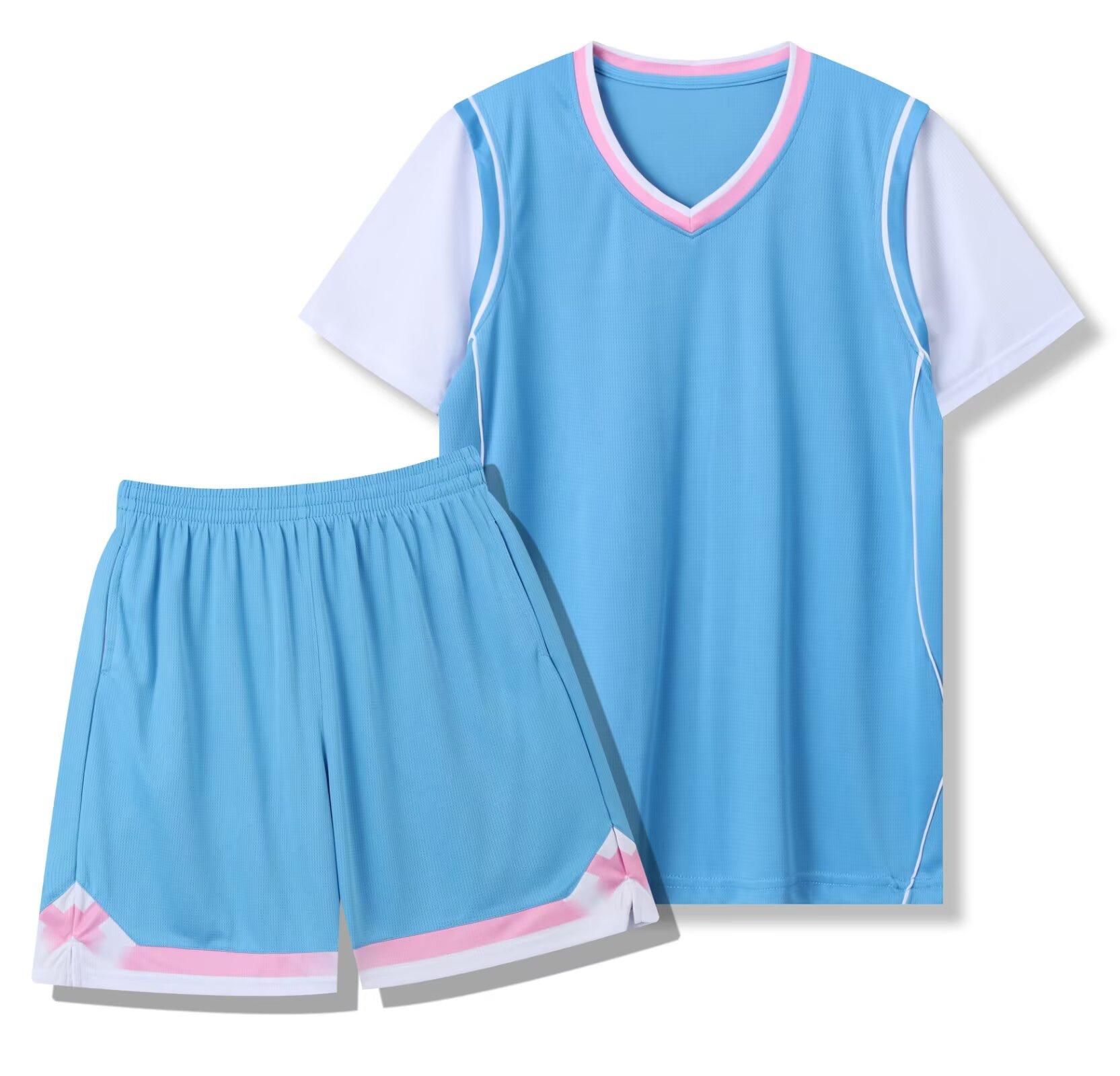 

289 Fake Two-Piece Set, Basketball Jersey Set, Adult Men S And Women S Printed Jerseys, With Pockets On Both Sides Xs-4Xl XS/140