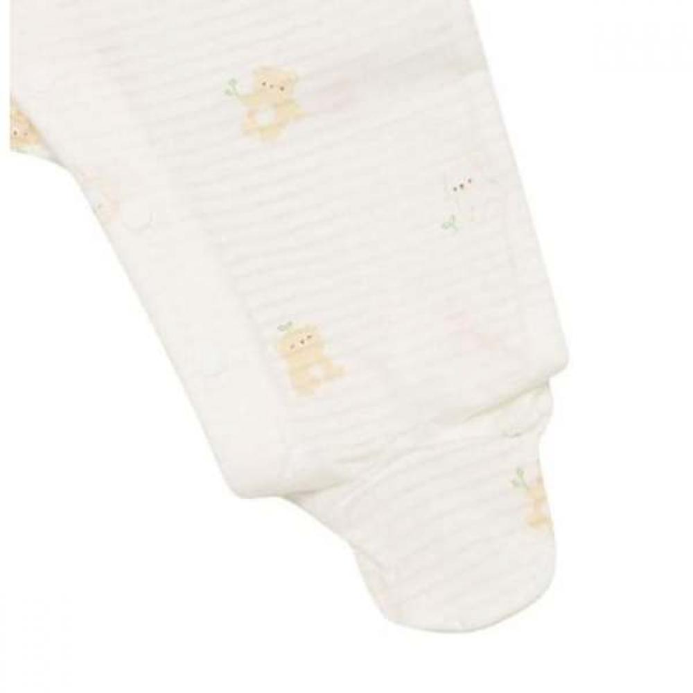 Absorba Organic Sprout Bear Romper  With Bib  A1110614 A1a31510