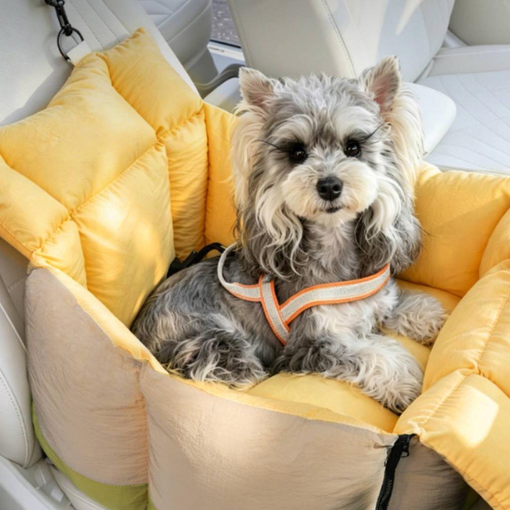 Dog Car Seat Bed Waterproof Car Pet Nest Dog Booster Seat Anti-Slip Bottom Upholstery Protection for Dogs