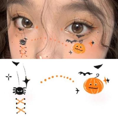 Miumi - Halloween Pumpkin Face Makeup Sticker / Set