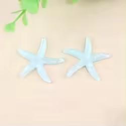 E-Commerce Firm Sale 40mm Flatback Resin Cabochons Large Starfish Design with Artificial Sea Theme for Souvenirs