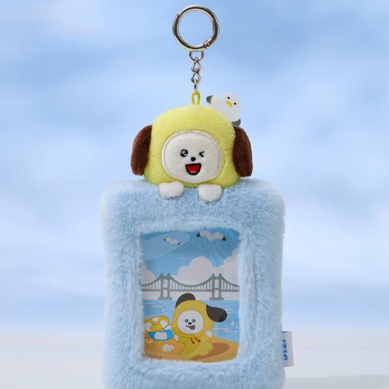 BT21 Plush Photo Card Holder Key Ring Busan Edition CHIMMY