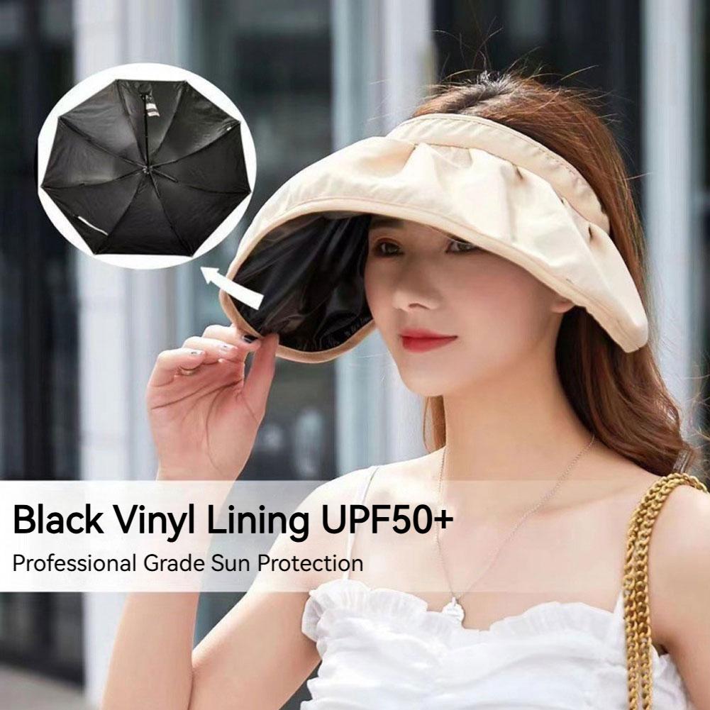 Women Foldable Wide Brim Sun Hat Adjustable UV Protection Breathable Roll-up Portable Outdoor Hiking Fishing Hat