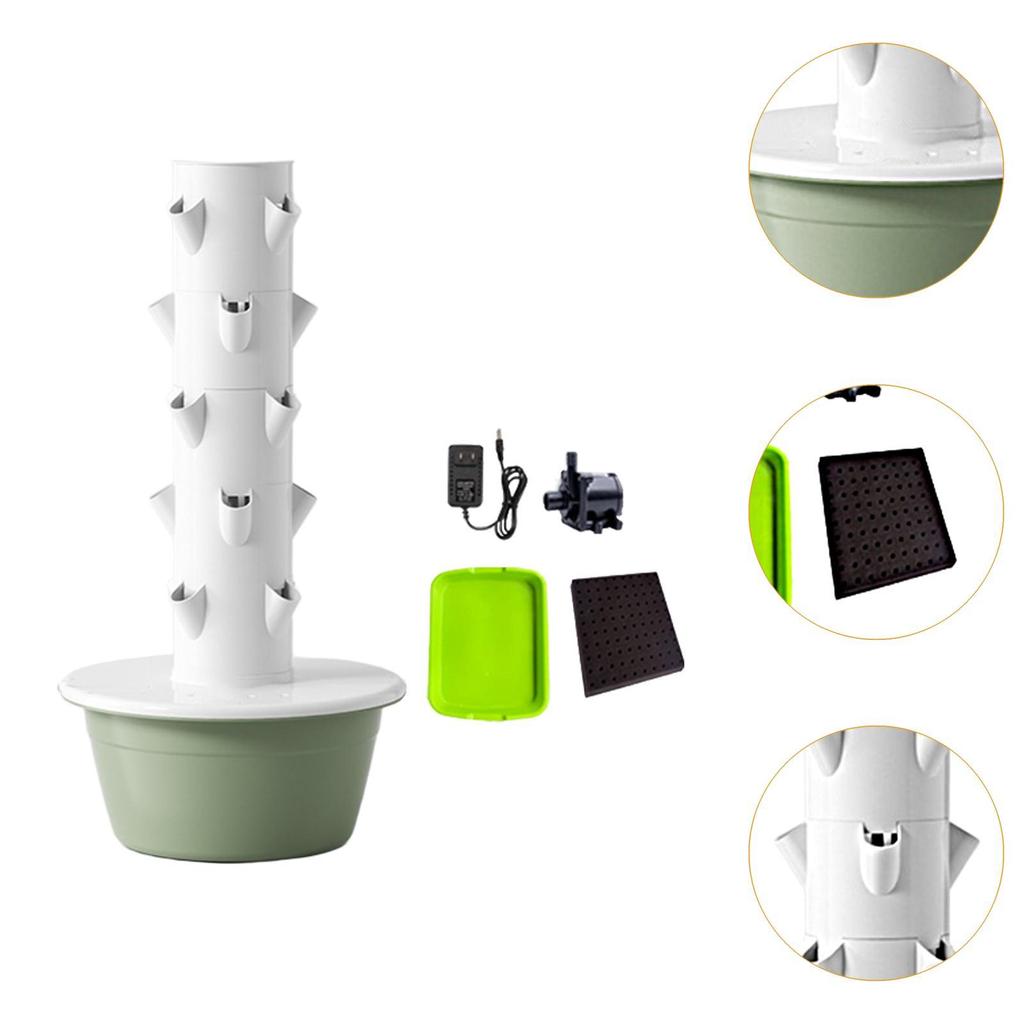 Hydroponics Growing System Hydroponic Tower High Yield Planting Tools Plant Germination Kit Vertical Planter for Strawberries