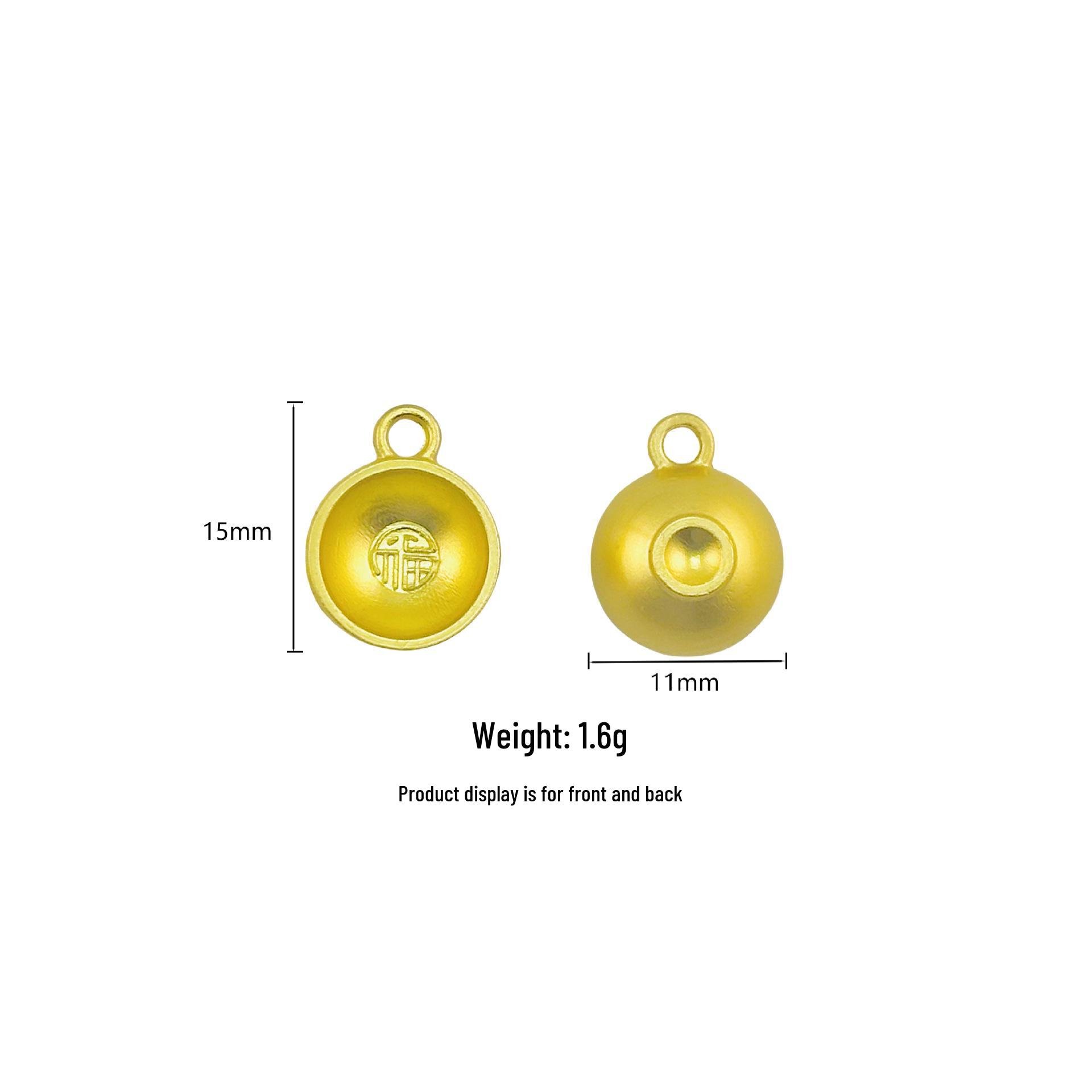 Top-selling Electroplated Gold Guangzhou Rice Bowl - DIY Accessory for Abundance and Fortune