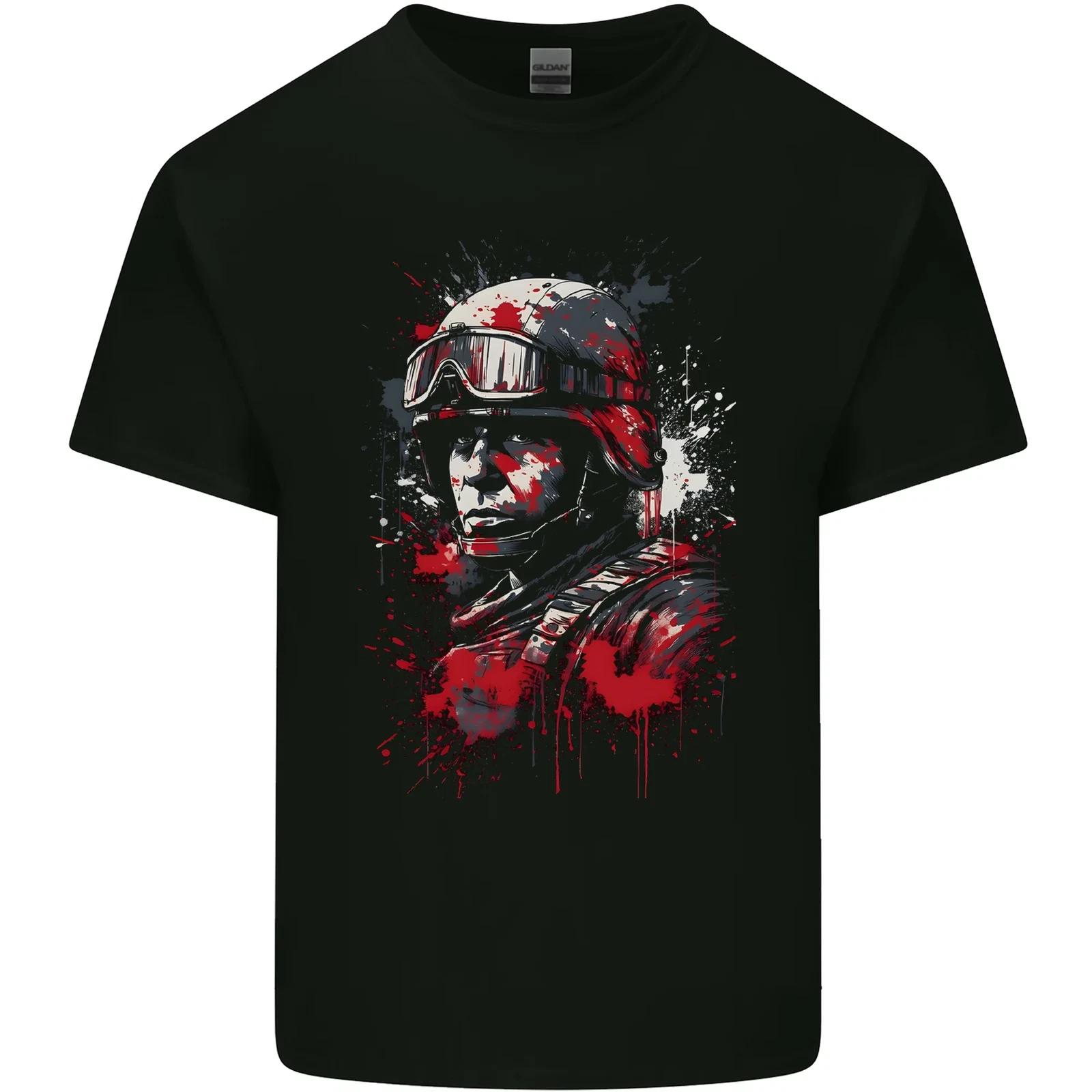 An American Soldier USA Army Marine Kids T-Shirt Childrens L