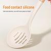 Wooden Handle Silicone Kitchenware Set: Non-stick Spatula & Ladle, High-Temp Resistant Cooking Tools.