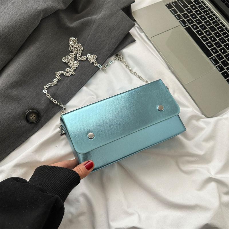 Trendy Chic Small Square Shoulder Bag For Women Stylish Pu Material Fall Fashion