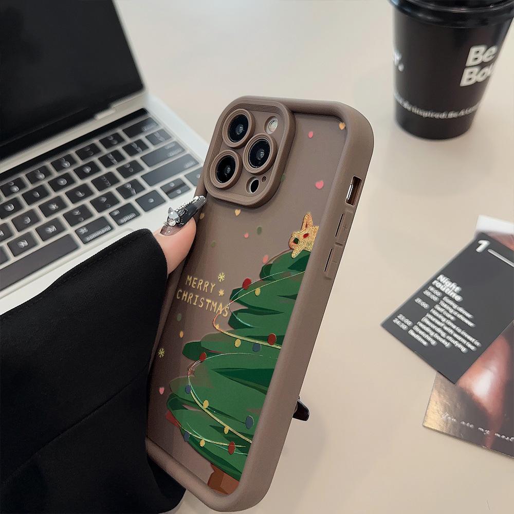 Etui na telefon świąteczny do iPhone 11 13 12 14 15 16 Pro Max XR XS Samsung A15 A55 A05 Redmi 12 13C OPPO A16 A18 A60 Reno 11 Vivo Y17S Y12 infinix note