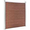 WPC Garden Fence 526 x 186 cm Brown