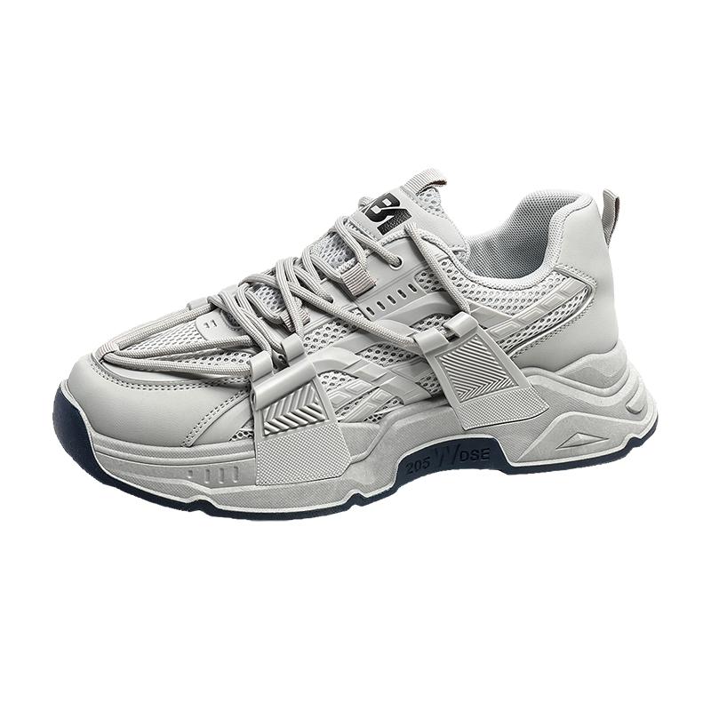 Adult Size Non Slip Wear-resistant Fashionable Retro Outdoor Thick Sole Running Shoes Casual Sports Men's Shoes Dad Shoes