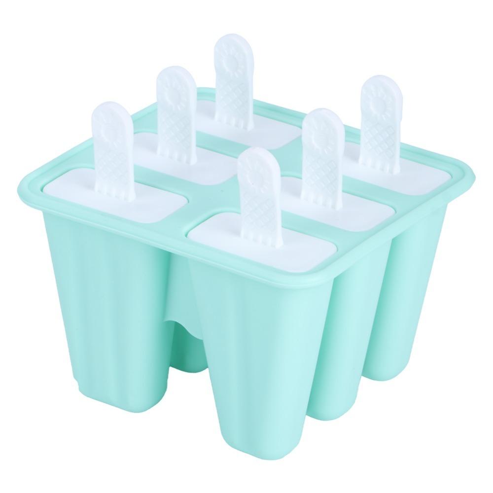 Mint Green Ice Cream Mould Reusable Popsicle Mold Durable Ice Cream Mold Hot Summer