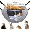 Suspended Cat Cage Hammock Pet Hanging Bed Breathable Mesh Cozy Kitten Hamster Sleeping House for Small Animal Guinea Pig Indoor