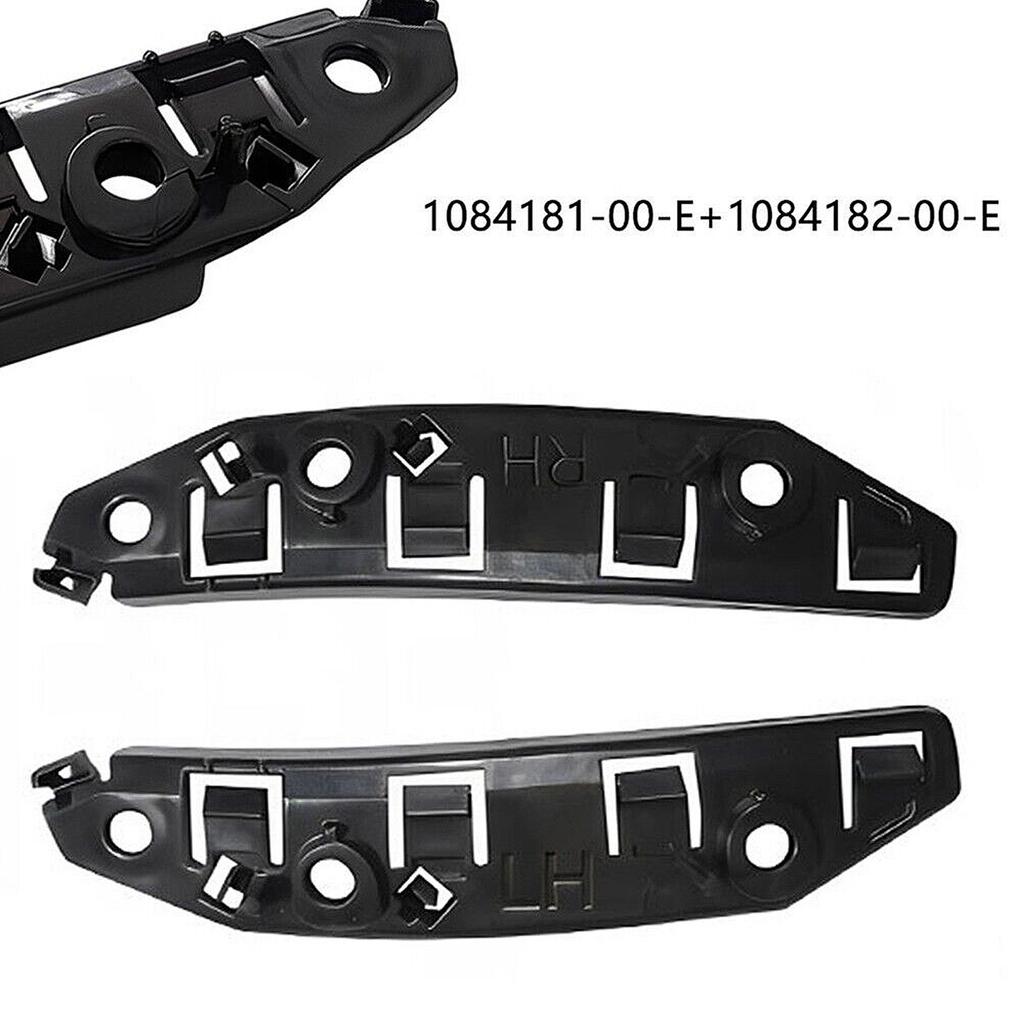 1 Pair Front Bumper Bracket Support Holders 108418100E 108418200E Compatible For 2017-2020 Exterior Bumper Parts