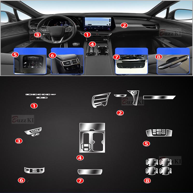 For Lexus NX NX200 NX300 RX TPU Transparent Anti-scratch Car Film Interior Sticker Center Console Gearbox Windows Door Right Hand Drive