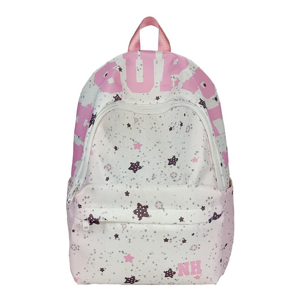 Letter Print Oxford Cloth Backpack Large Capacity Students School Bag Star Backpack  Travel