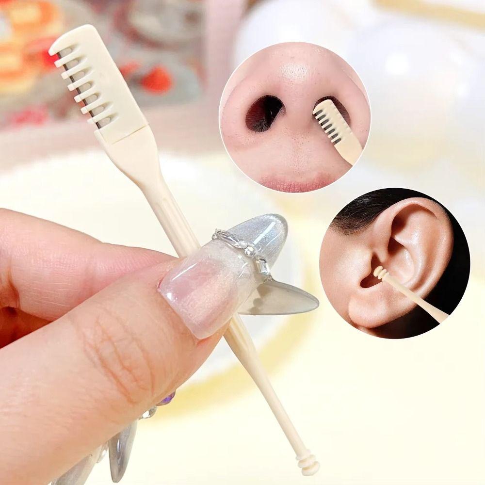 5PCS/10PCS Portable Nose Hair Trimmer Double Sided Nose Hair Scraper  Women and Men