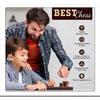Wooden Handcrafted Foldable Magnetic Chess Board Set with Magnetic Pieces and Extra Queens for 2 Players Kids and Adults