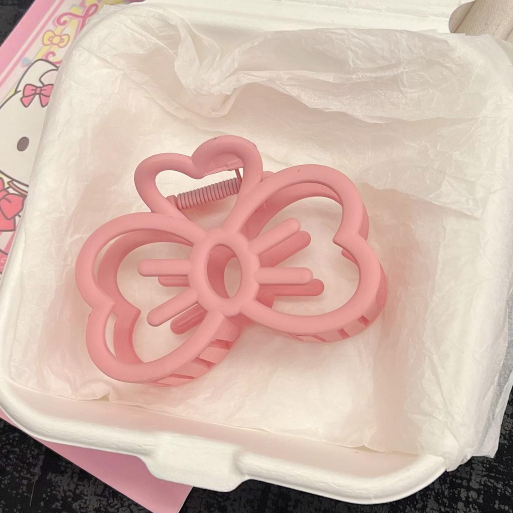 Cute And Sweet Hairpin With Bow On The Back Of The Head Shark Clip Hairpin Headdress For Women