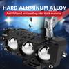 Motorcycle LED 3 Lens Spotlight ATV Scooter Auxiliary Fog Lamp Hi/Low Beam Running Light Driving Universal Headlight 12V 24V