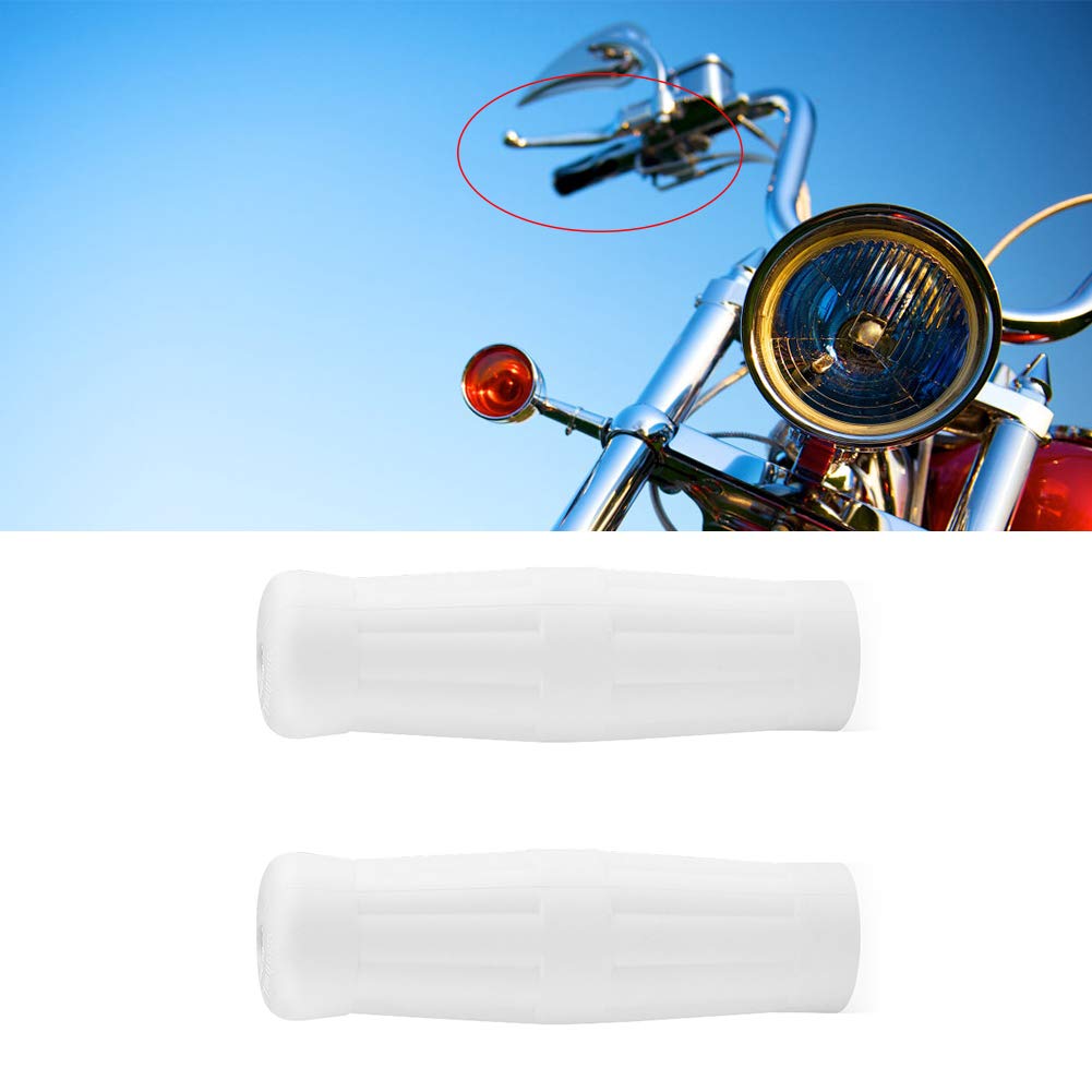 1"-7/8" Motorcycle Handlebar Grips Handlebars Non-Slip Rubber Vintage Cola Bottle Design 1 Pair (Left